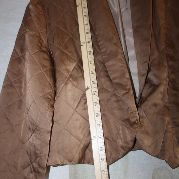 Vintage LEILEI Silk Crop Tuxedo Jacket  Shirt 🌵Medium - Picture 6 of 9